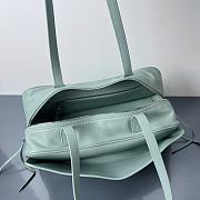 Colestore Balenciaga Carrie Bowling Small Leather Shoulder bag in Mineral Green 31x12x12cm - 5