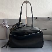 Colestore Balenciaga Bowling Carrie Leather Shoulder bag in Black 36x16x18.7cm - 1