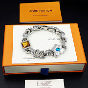 Colestore Louis Vuitton by Tyler the Creator Paradise Stone Bracelet Silver Color - 1