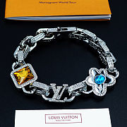 Colestore Louis Vuitton by Tyler the Creator Paradise Stone Bracelet Silver Color - 4