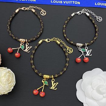 Colestore Louis Vuitton Cerise LV x TM Bracelet in Brown