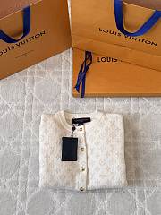 Colestore Louis Vuitton Monogram Brushed Knit Cardigan Beige - 4