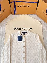 Colestore Louis Vuitton Monogram Brushed Knit Cardigan Beige - 2
