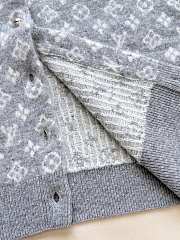 Colestore Louis Vuitton Monogram Brushed Knit Cardigan Gray - 6