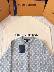 Colestore Louis Vuitton Monogram Brushed Knit Cardigan Gray - 2