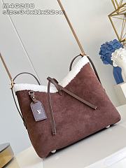 Colestore Louis Vuitton CarryAll PM Mahina Leather Dark Brown 34 x 11 x 22cm - 1