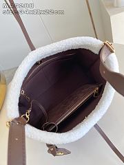 Colestore Louis Vuitton CarryAll PM Mahina Leather Dark Brown 34 x 11 x 22cm - 6