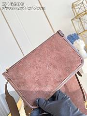 Colestore Louis Vuitton CarryAll PM Mahina Leather Dark Brown 34 x 11 x 22cm - 5