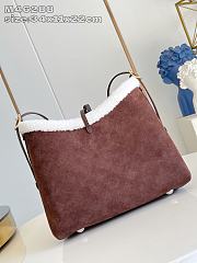 Colestore Louis Vuitton CarryAll PM Mahina Leather Dark Brown 34 x 11 x 22cm - 2