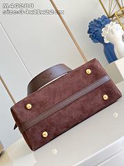 Colestore Louis Vuitton CarryAll PM Mahina Leather Dark Brown 34 x 11 x 22cm - 3