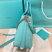 Colestore Tiffany & Co. Return To Tiffany Leather Top Handle Bag in Blue 20x28x10cm - 3