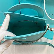 Colestore Tiffany & Co. Return To Tiffany Leather Top Handle Bag in Blue 20x28x10cm - 4