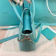 Colestore Tiffany & Co. Return To Tiffany Leather Top Handle Bag in Blue 20x28x10cm - 6