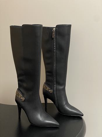 Colestore Louis Vuitton Legacy High Boots in Black Leather