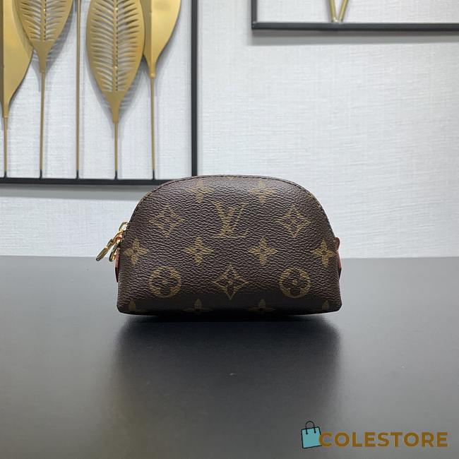 Colestore Louis Vuitton Brown Monogram Cosmetic Pouch M25653 9 × 5.5 × 13.5 cm - 1