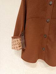 Colestore Louis Vuitton Boxy Button-Up Coat Brown  - 6