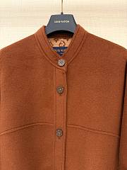 Colestore Louis Vuitton Boxy Button-Up Coat Brown  - 5