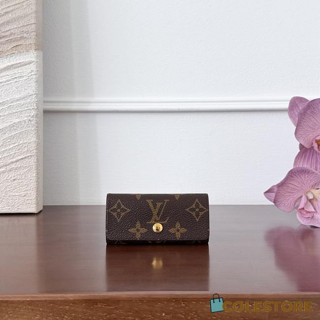 Colestore Louis Vuitton Key Pouch Monogram Canvas Brown 12 x 7 x 1.5 cm - 1