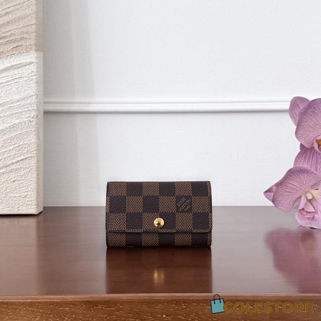 Colestore Louis Vuitton 6 Key Holder in Damier Ebene canvas 10x2x6.8cm - 1