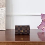 Colestore Louis Vuitton 6 Key Holder in Damier Ebene canvas 10x2x6.8cm - 1