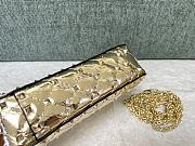 Colestore Valentino Rockstud Spike Gold Metallic Patent Leather 20x6x12cm - 6