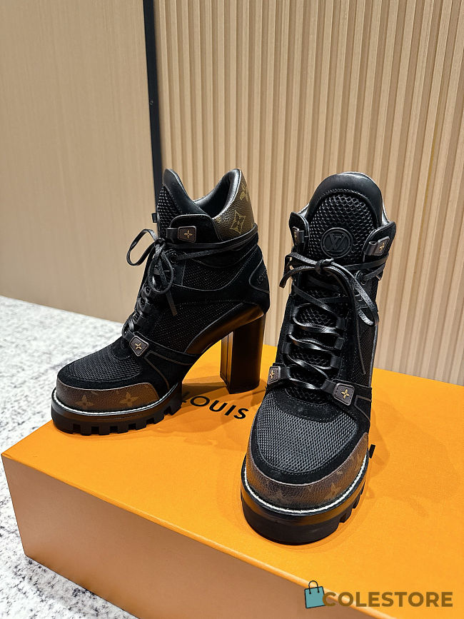 Colestore Louis Vuitton LV Ankle Boots Short Shoes Waist Side Line Leather - 1