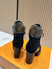 Colestore Louis Vuitton LV Ankle Boots Short Shoes Waist Side Line Leather - 4
