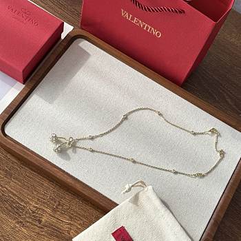 Colestore Valentino Cherryfic Necklace In Metal And Swarovski Crystals