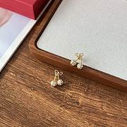 Colestore Valentino Cherryfic Metal And Swarovski Crystal Earrings - 4