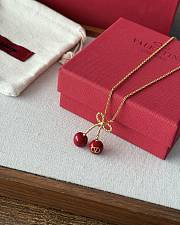 Colestore Valentino Cherryfic Metal And Enamel Necklace - 4