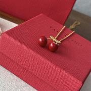 Colestore Valentino Cherryfic Metal And Enamel Necklace - 2