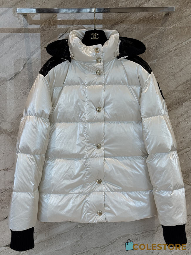 	 Colestore Chanel Down jackets Synthetic White & Black - 1