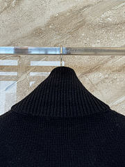 Colestore Gucci Wool jacquard zip jacket with intarsia in black and multicolor heavy wool jacquard - 3
