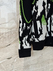 Colestore Gucci Wool jacquard zip jacket with intarsia in black and multicolor heavy wool jacquard - 2