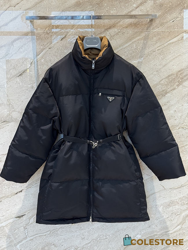 Colestore  Prada Black Re-nylon Down Jacket - 1