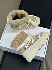 Colestore Moncler Altive Mid Teddy Snow Boots Light Beige - 6