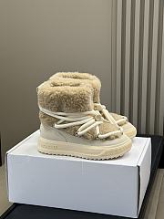 Colestore Moncler Altive Mid Teddy Snow Boots Light Beige - 5