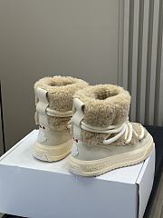 Colestore Moncler Altive Mid Teddy Snow Boots Light Beige - 4