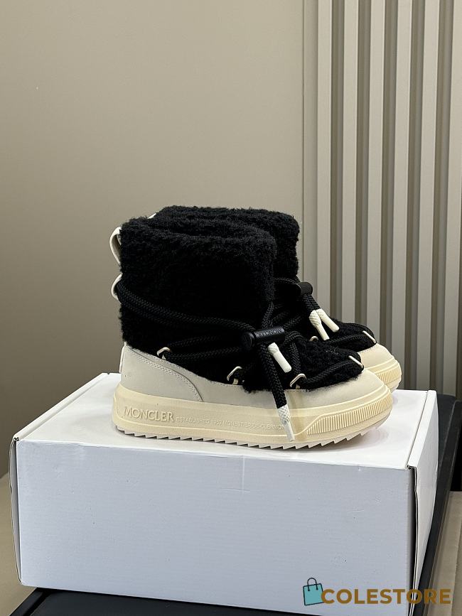 Colestore Moncler Altive Mid Teddy Snow Boots Black - 1