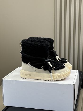 Colestore Moncler Altive Mid Teddy Snow Boots Black