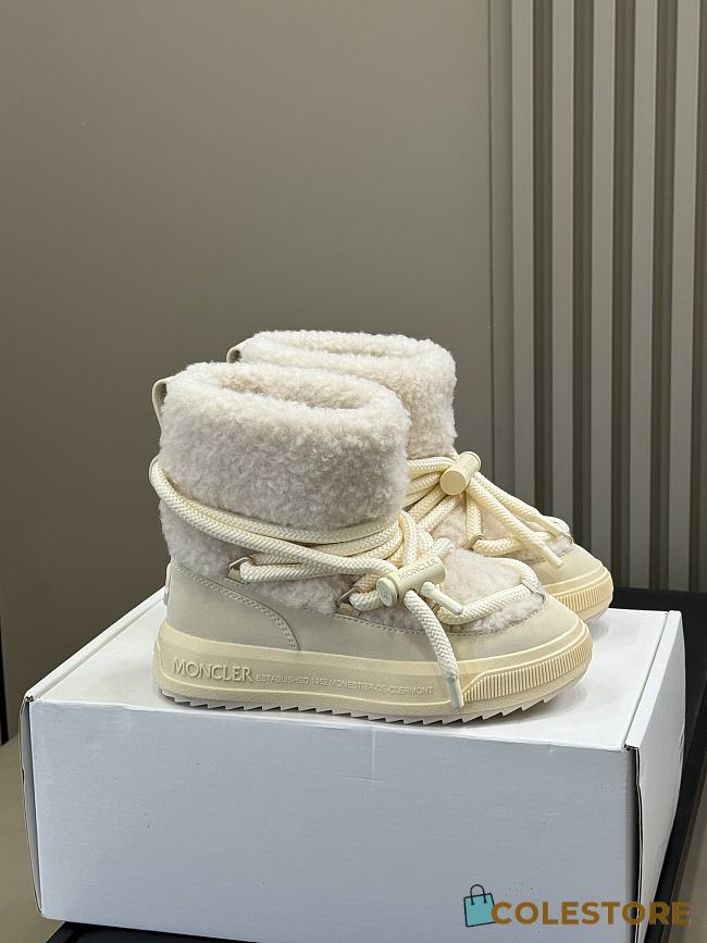 Colestore Moncler Altive Mid Teddy Snow Boots White - 1