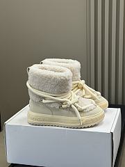 Colestore Moncler Altive Mid Teddy Snow Boots White - 1