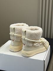 Colestore Moncler Altive Mid Teddy Snow Boots White - 6