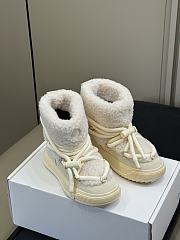 Colestore Moncler Altive Mid Teddy Snow Boots White - 2
