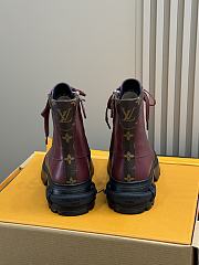 Colestore Louis Vuitton LV Squad Lace-up Ankle Boot Burgundy - 6