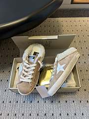 Colestore Golden Goose Super-Star Sabot Suede Upper Leather Star Shearling Lining Sneakers  - 5