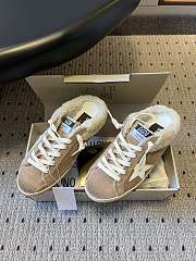 Colestore Golden Goose Super-Star Sabot Suede Upper Leather Star Shearling Lining Sneakers  - 3