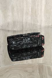 Colestore Chanel Classic Black, White & Red Crossbody 25cm - 3