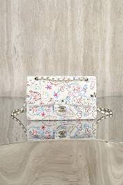 Colestore Chanel Classic Flap bag with a unique graphic print pattern 25cm - 1