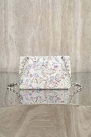 Colestore Chanel Classic Flap bag with a unique graphic print pattern 25cm - 2
